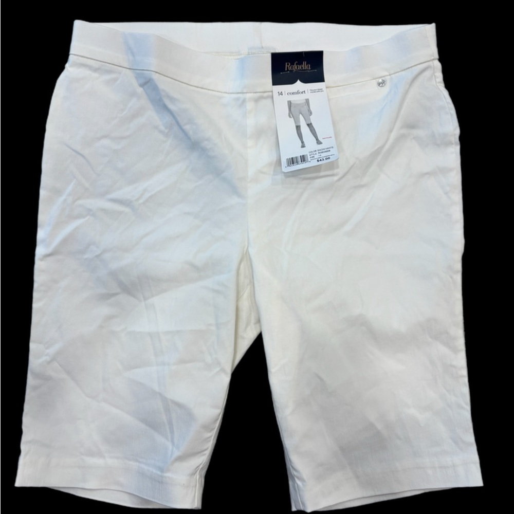 Rafaella White Bermuda Women's Shorts Size 14